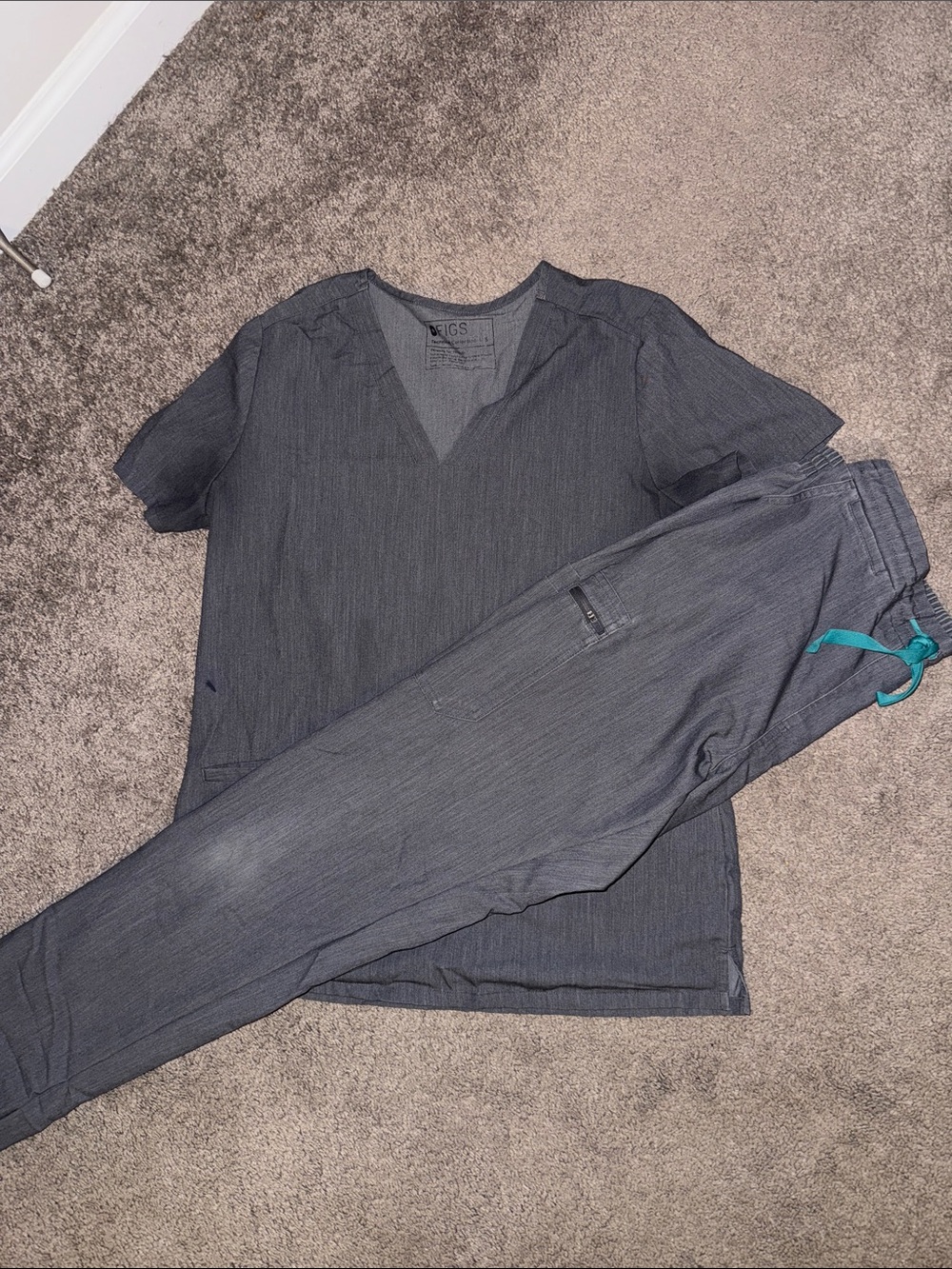 Figs grey Medical Scrub Set